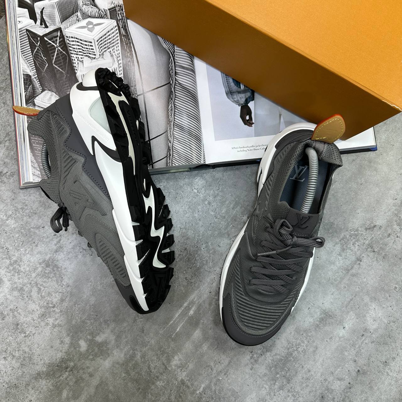 Louis Vuitton LV Runner Tatic Grey Men's Trainers Reps Sale UK Best Quality AAA Replica