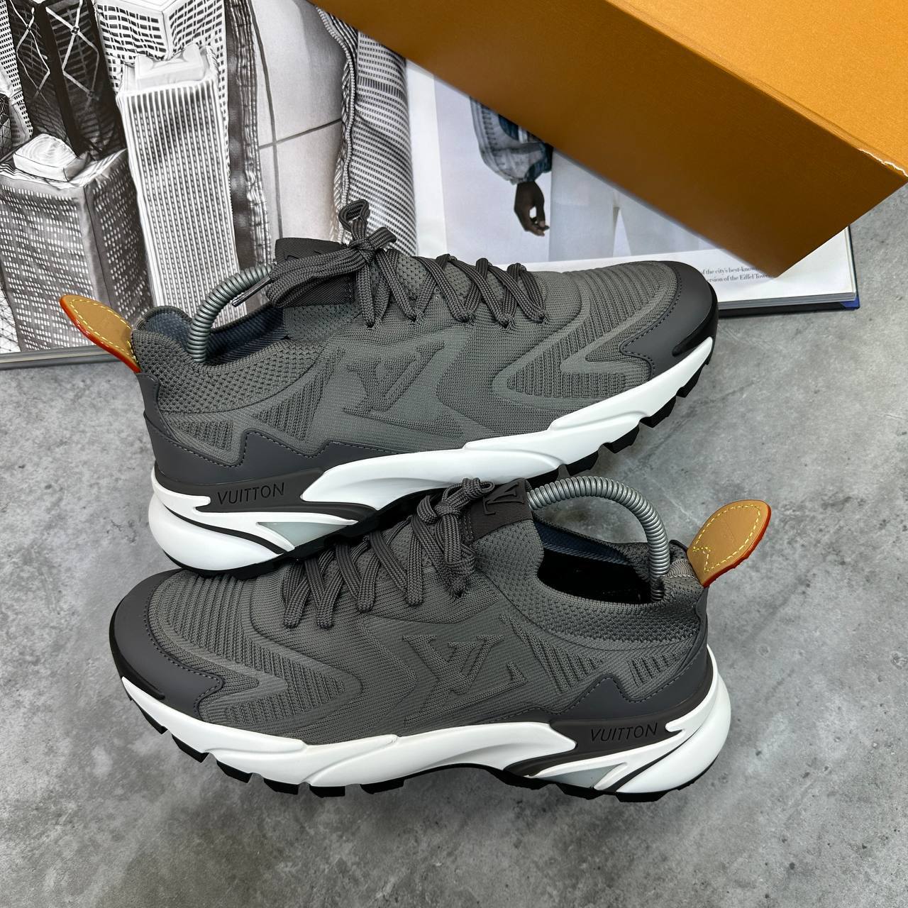 Louis Vuitton LV Runner Tatic Grey Men's Trainers Reps Sale UK Best Quality AAA Replica