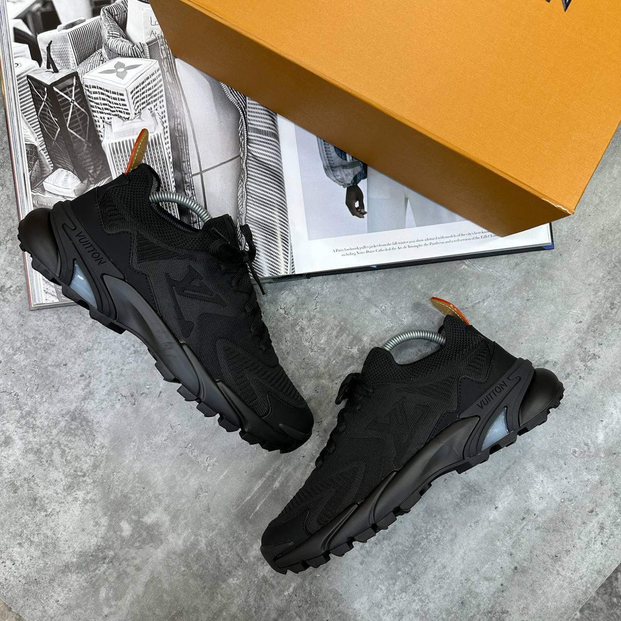 Louis Vuitton LV Runner Tatic Triple Black Men's Trainers Reps Sale UK Best Quality AAA Replica