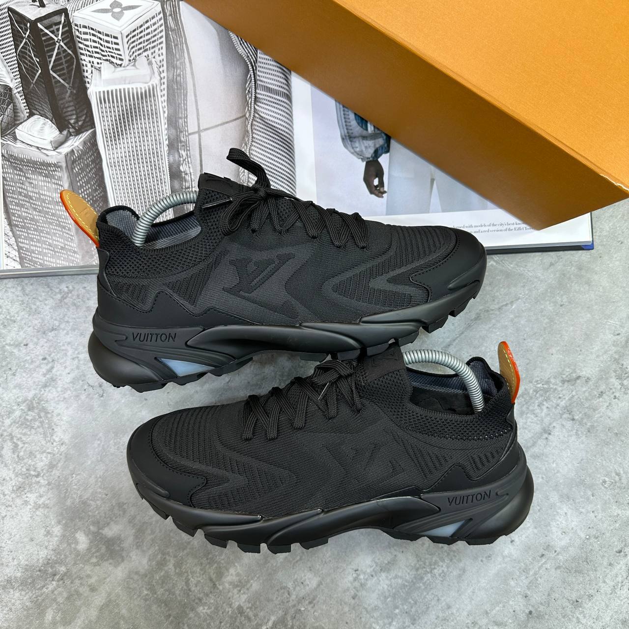 Louis Vuitton LV Runner Tatic Triple Black Men's Trainers Reps Sale UK Best Quality AAA Replica