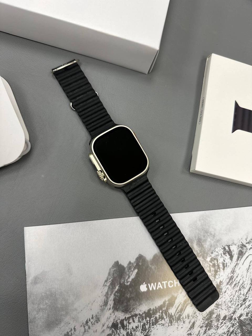 Apple Watch Ultra 3 with a Black Magnetic Loop Band Watch UK Replica AAA Best Quality Reps