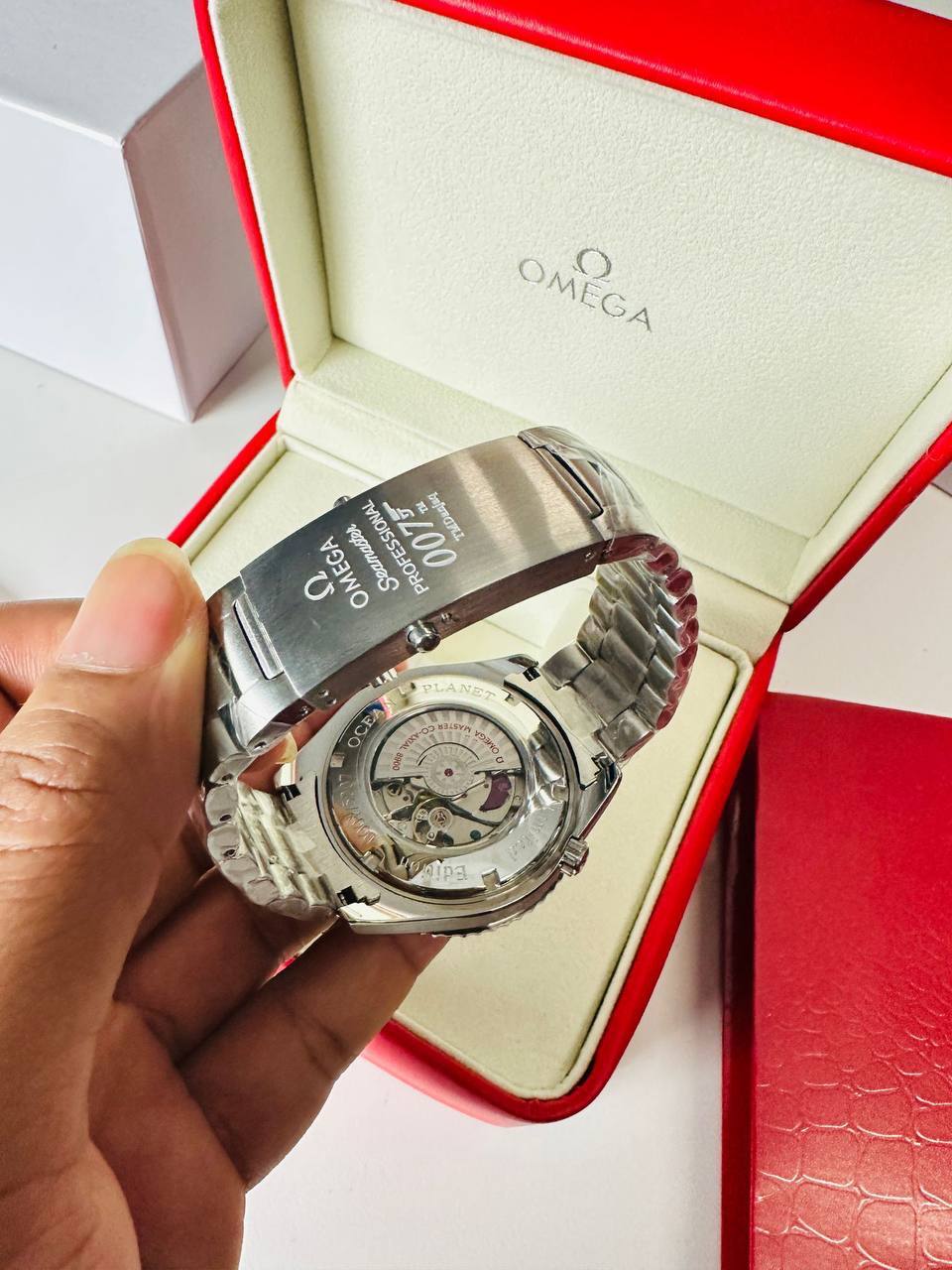 OMEGA Seamaster Diver 300M Men's Watch with Ceramic Rhodium Grey Dial and Stainless Steel Bracelet UK Best Quality Reps AAA Replica