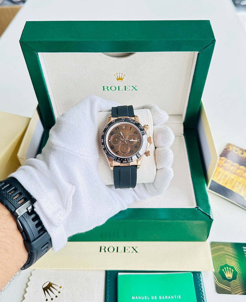 Rolex Cosmograph Daytona 116515LN with Chocolate Dial and Oysterflex Strap Men's Watch UK Best Quality Reps AAA Replica