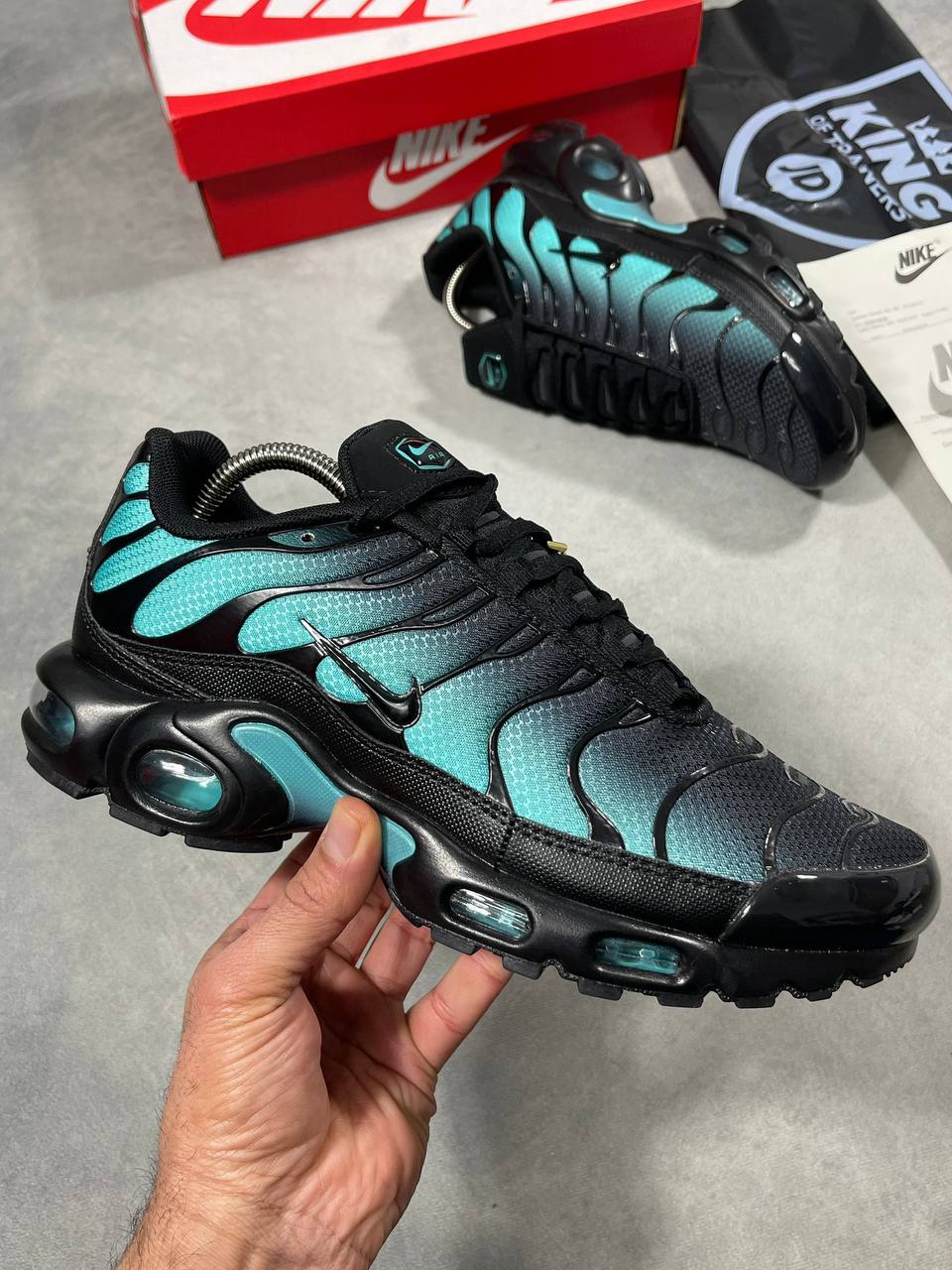 Nike TN Air Max Plus DM0032-401 "Black Dusty Cactus" Trainers Men's Reps UK Best Quality AAA Replica