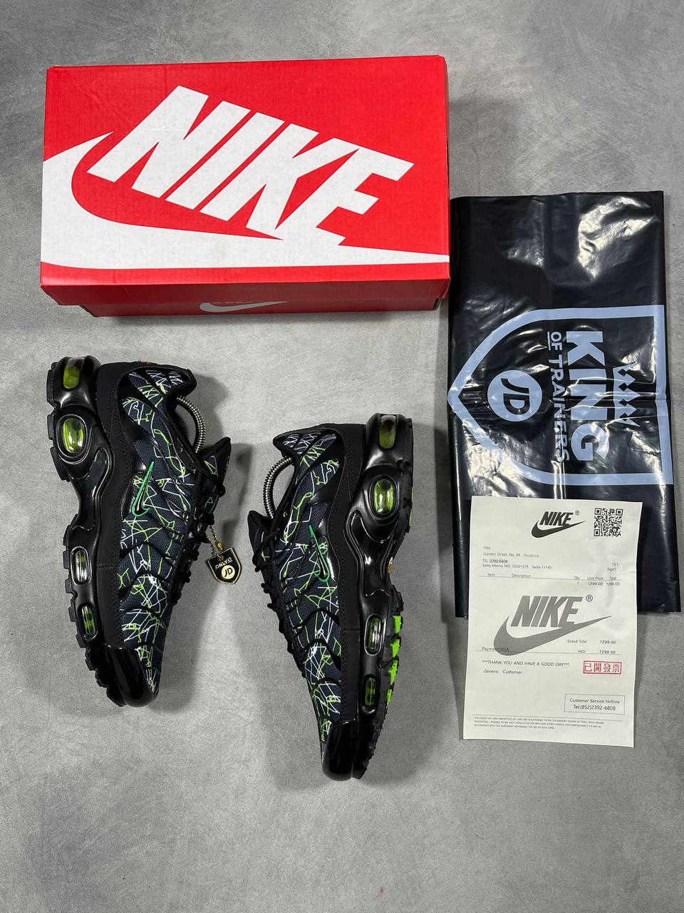 Nike Air Max Plus TN IB3075-001 "Shattered Glass Neon Green" Trainers Men's Reps UK Best Quality AAA Replica