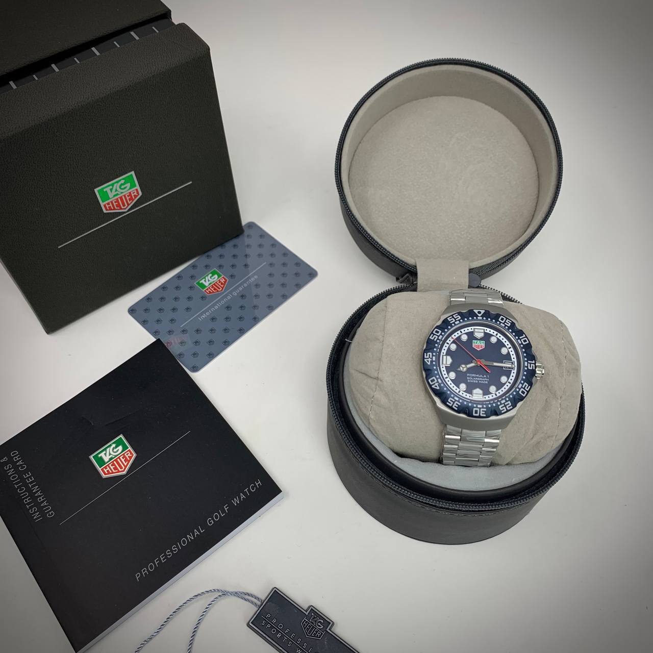 Tag Heuer Formula 1 Solargraph Men's Watch with Blue Dial & Steel Bracelet Model Reference WBY1112.BA0042 UK Replica AAA Best Quality Reps