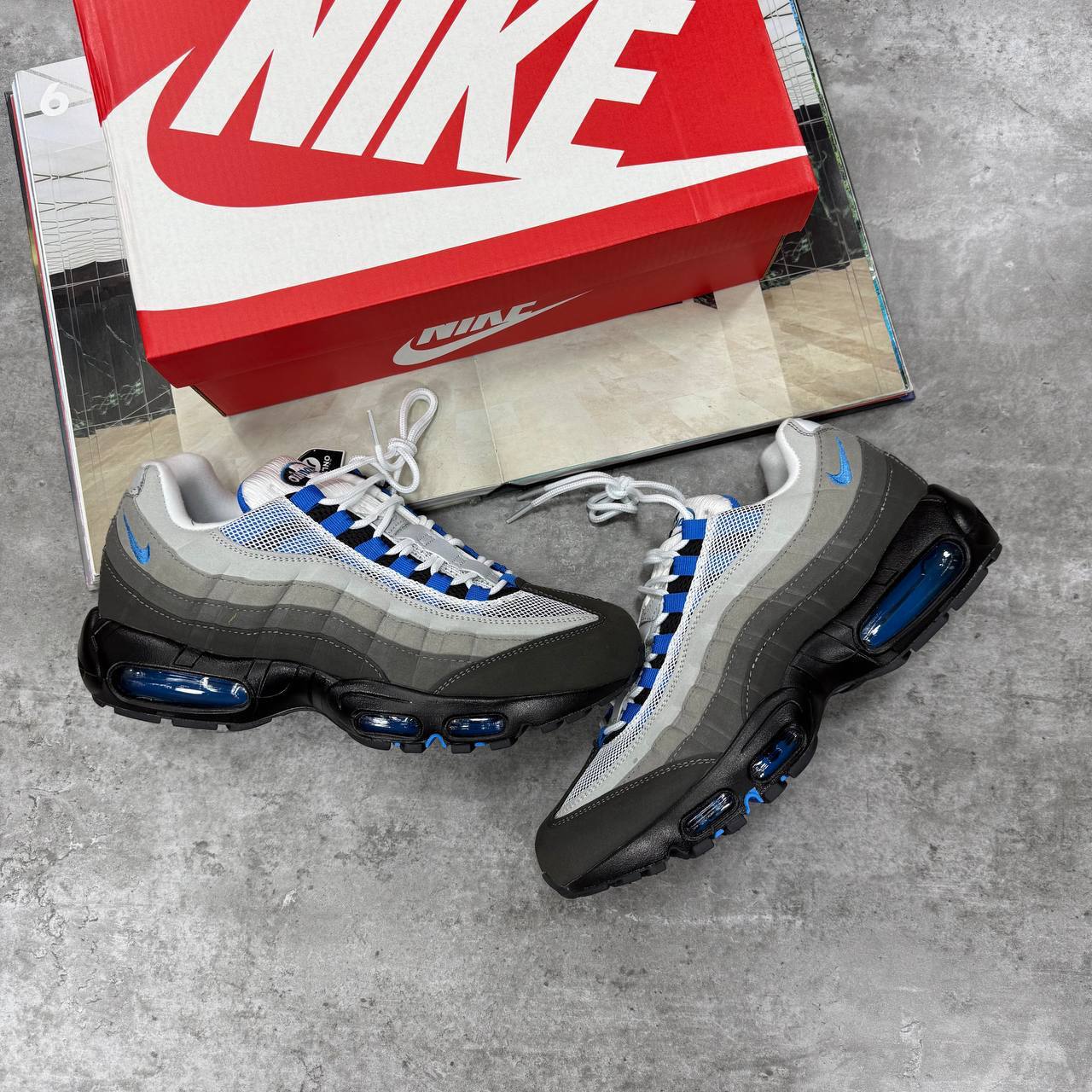 Nike Air Max 95 OG "Blue Spark" IM7410-100 Trainers Men's Reps UK Best Quality Sale AAA Replica