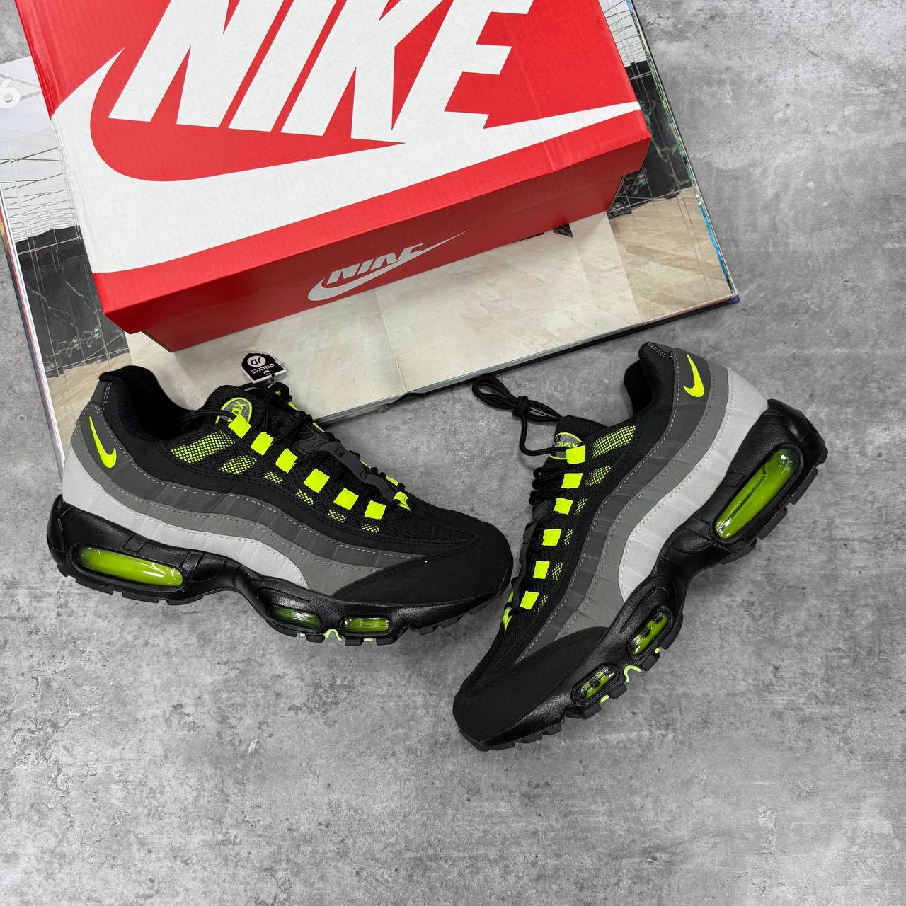 Nike Air Max 95 HM4740-001 "Black/Neon" Trainers Men's Reps UK Best Quality Sale AAA Replica