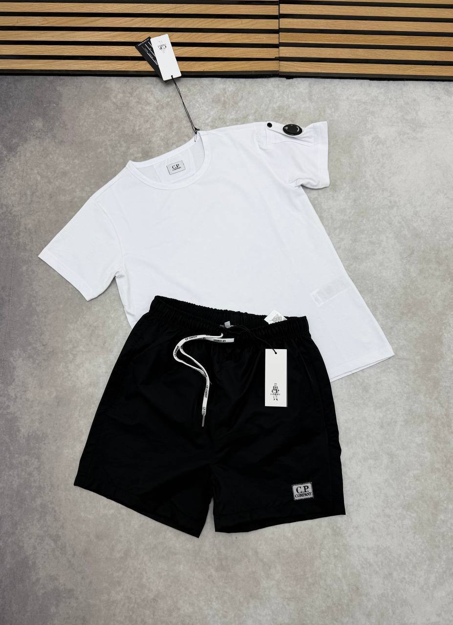 C.P. Company Men's Lens Crewneck T-Shirt & Shorts Set in Different Colors Men's Reps Sale UK Best Quality AAA Replica