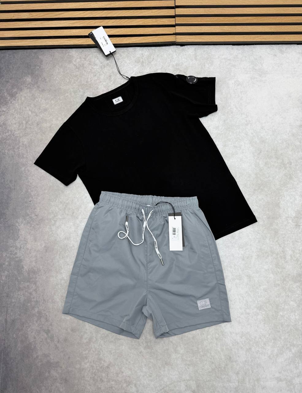 C.P. Company Lens T-Shirt & Shorts Set in 2 Colors Men's Reps Sale UK Best Quality AAA Replica