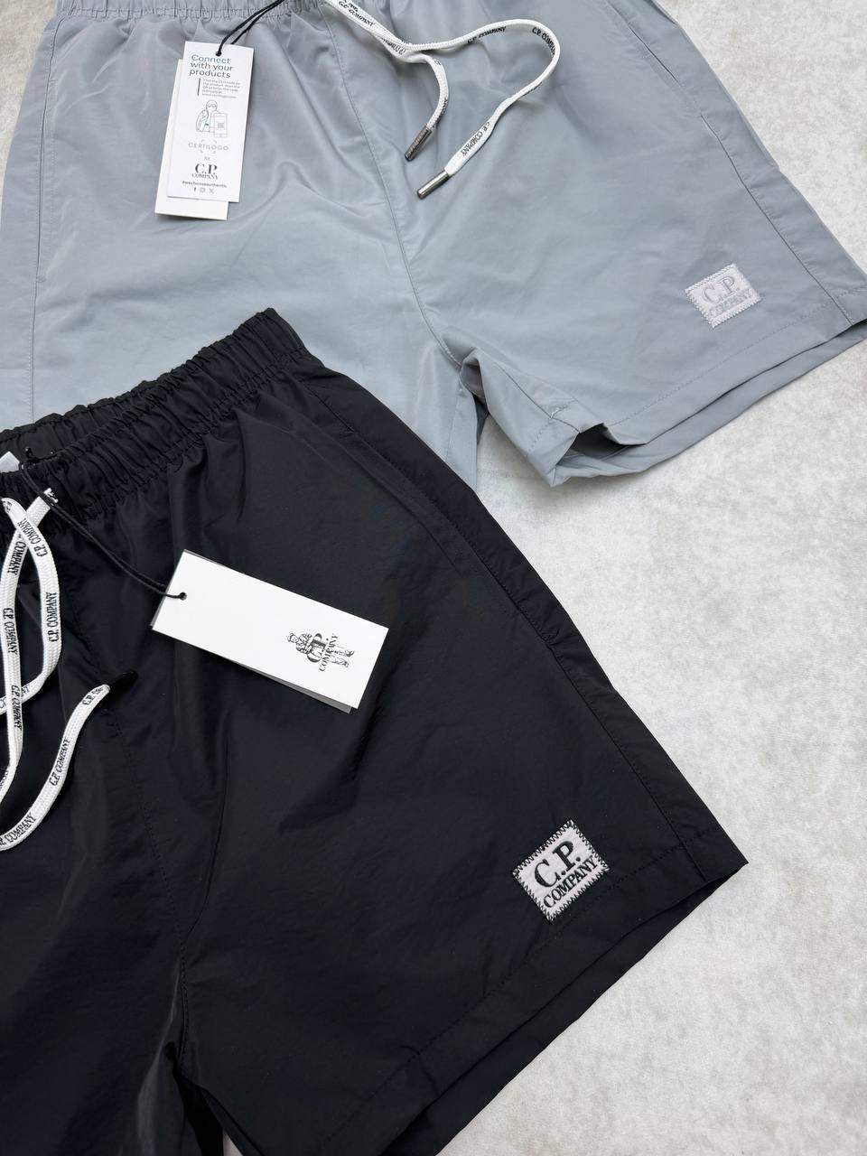 C.P. Company Men's Logo Patch Swim Shorts in 2 Colors Reps Sale UK Best Quality AAA Replica
