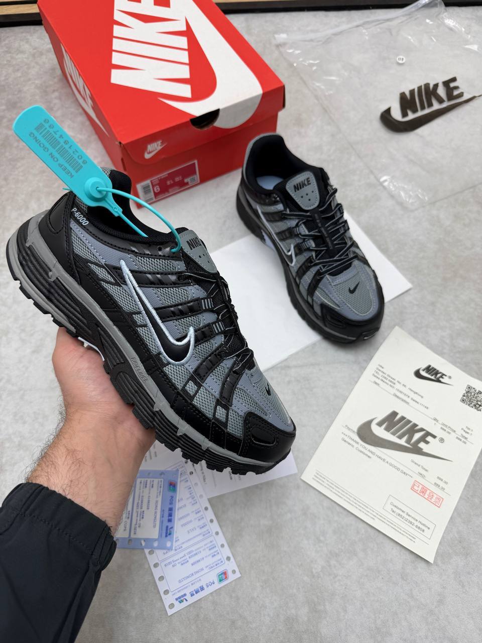 Nike P-6000 Black Anthracite Cool Grey - IV6029-001 Trainers Men's Reps Sale UK Best Quality Replica