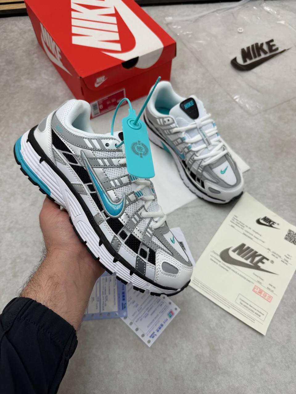 Nike P-6000 White Dusty Cactus Metallic Silver CD6404-103 Trainers Men's Reps Sale UK Best Quality Replica