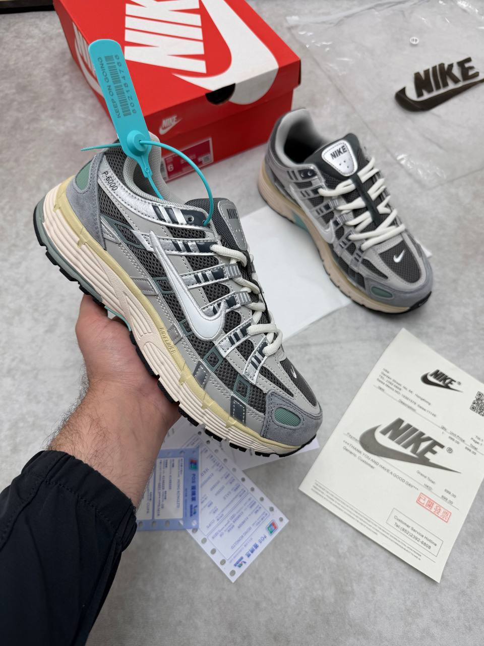 Nike P-6000 Flat Pewter Light Iron Ore FN7509-029 Trainers Men's Reps Sale UK Best Quality Replica