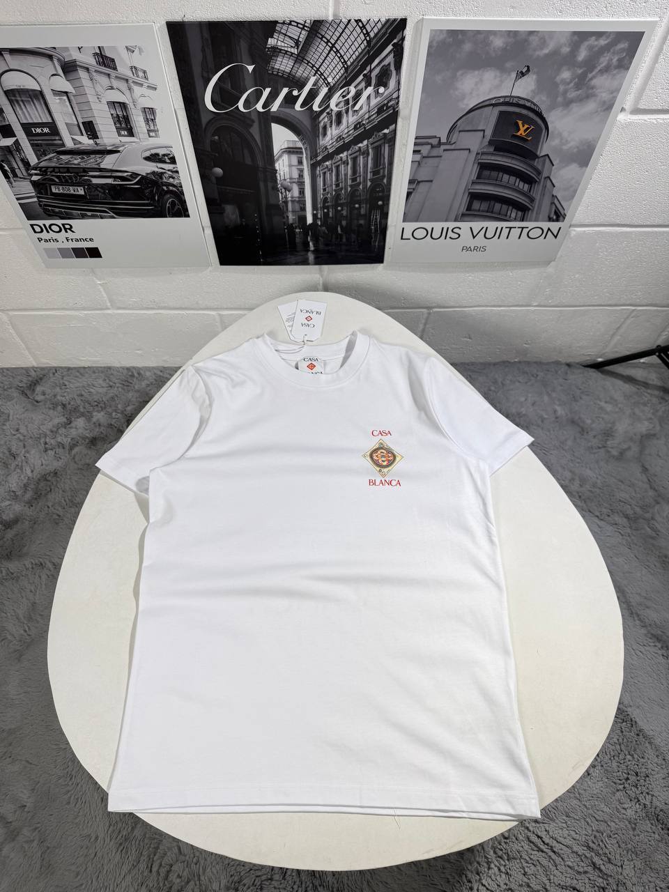 Casablanca Plafond Orné De Musique Classic T-Shirt in 2 Colors Reps Sale UK Best Quality AAA Replica