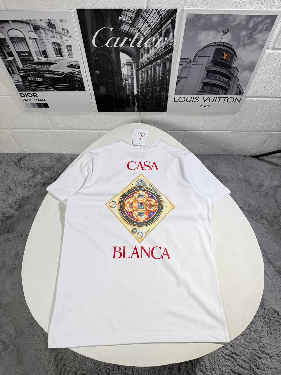 Casablanca Plafond Orné De Musique Classic T-Shirt in 2 Colors Reps Sale UK Best Quality AAA Replica