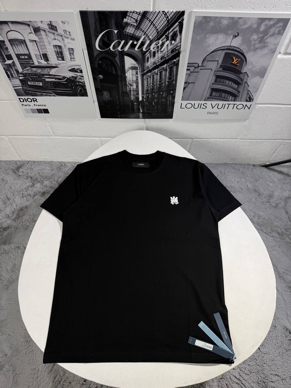 Amiri Core Logo Embroidered T-Shirt in 2 Colors Reps UK Best Quality Sale AAA Replica