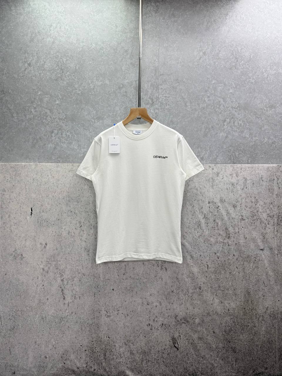 Off-White "Cloudy Arrow" Embroidered Skate T-Shirt in 2 Colors Reps Sale UK Best Quality AAA Replica