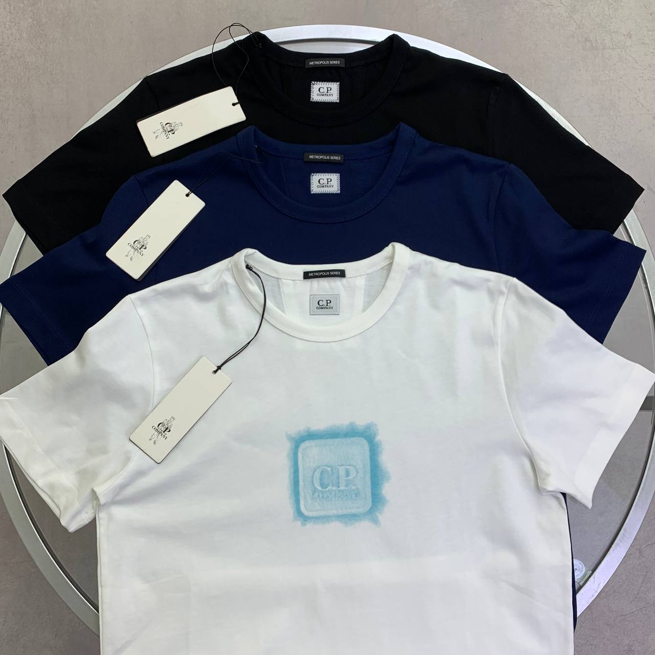 C.P. Company Metropolis Series Mercerized Badge T-Shirt in Different Colors Reps Sale UK Best Quality AAA Replica