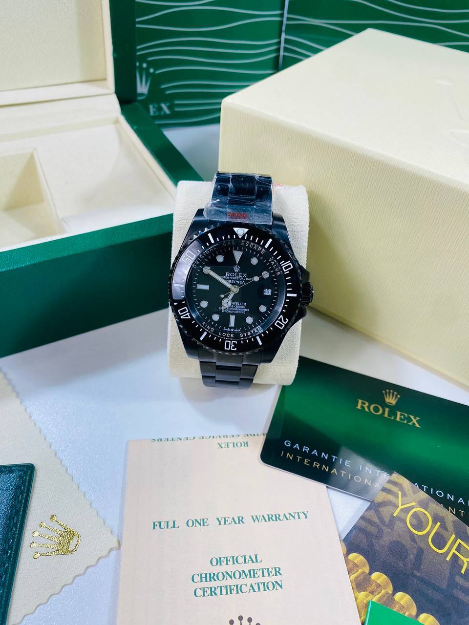 Rolex Sea-Dweller Deepsea 44mm Custom Black PVD/DLC Men's Watch 116660 Reps Sale UK Best Quality AAA Replica