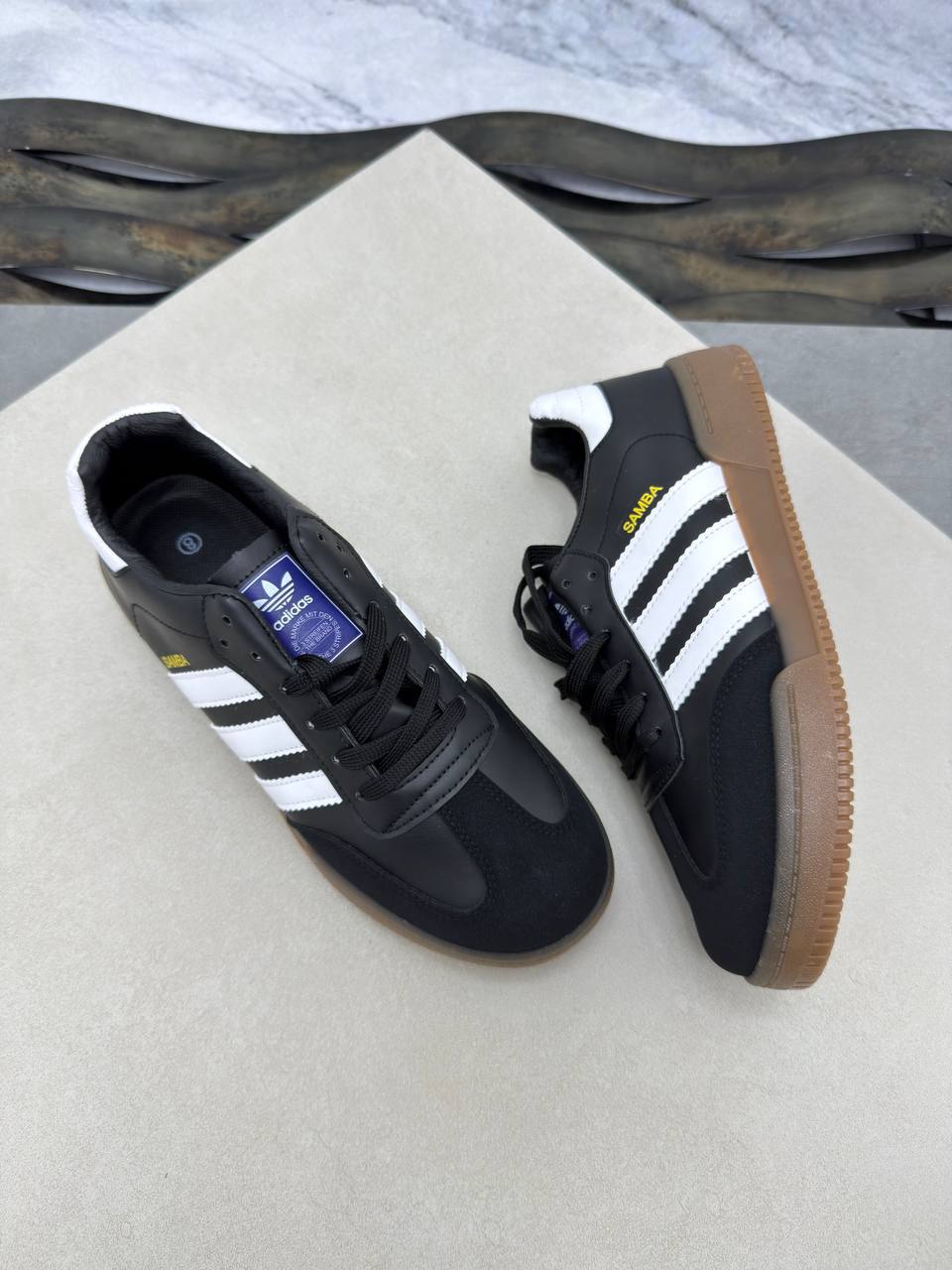 Adidas Samba OG Core Black/Cloud White/Gum B75807 Men's Trainers Reps Sale UK Best Quality AAA Replica