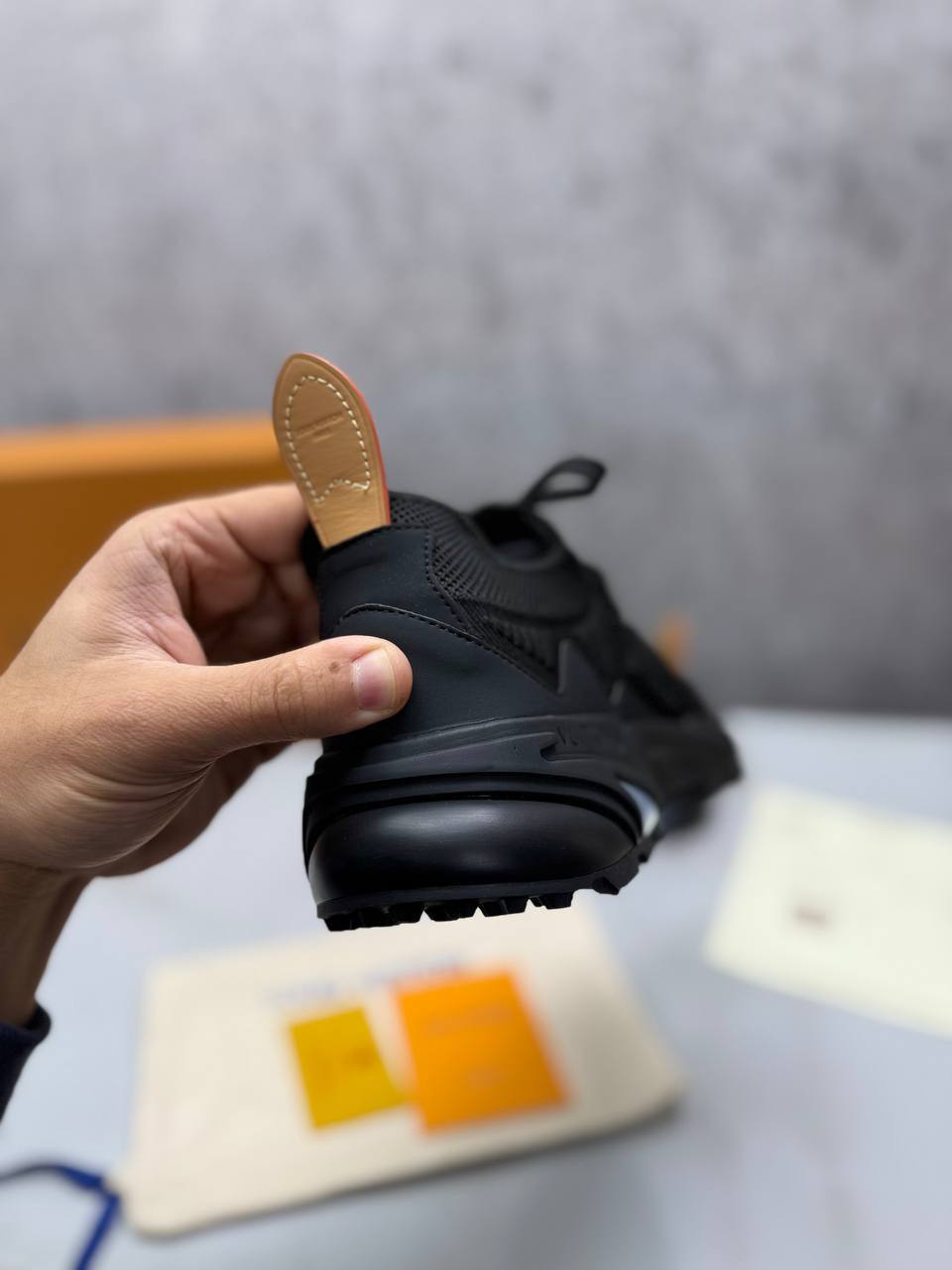 Louis Vuitton Tatic Knit Trainers in Luxury Black "1AINL5" Trainers Men's Reps Sale UK Best Quality AAA Replica