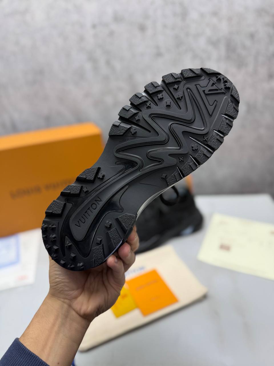 Louis Vuitton Tatic Knit Trainers in Luxury Black "1AINL5" Trainers Men's Reps Sale UK Best Quality AAA Replica