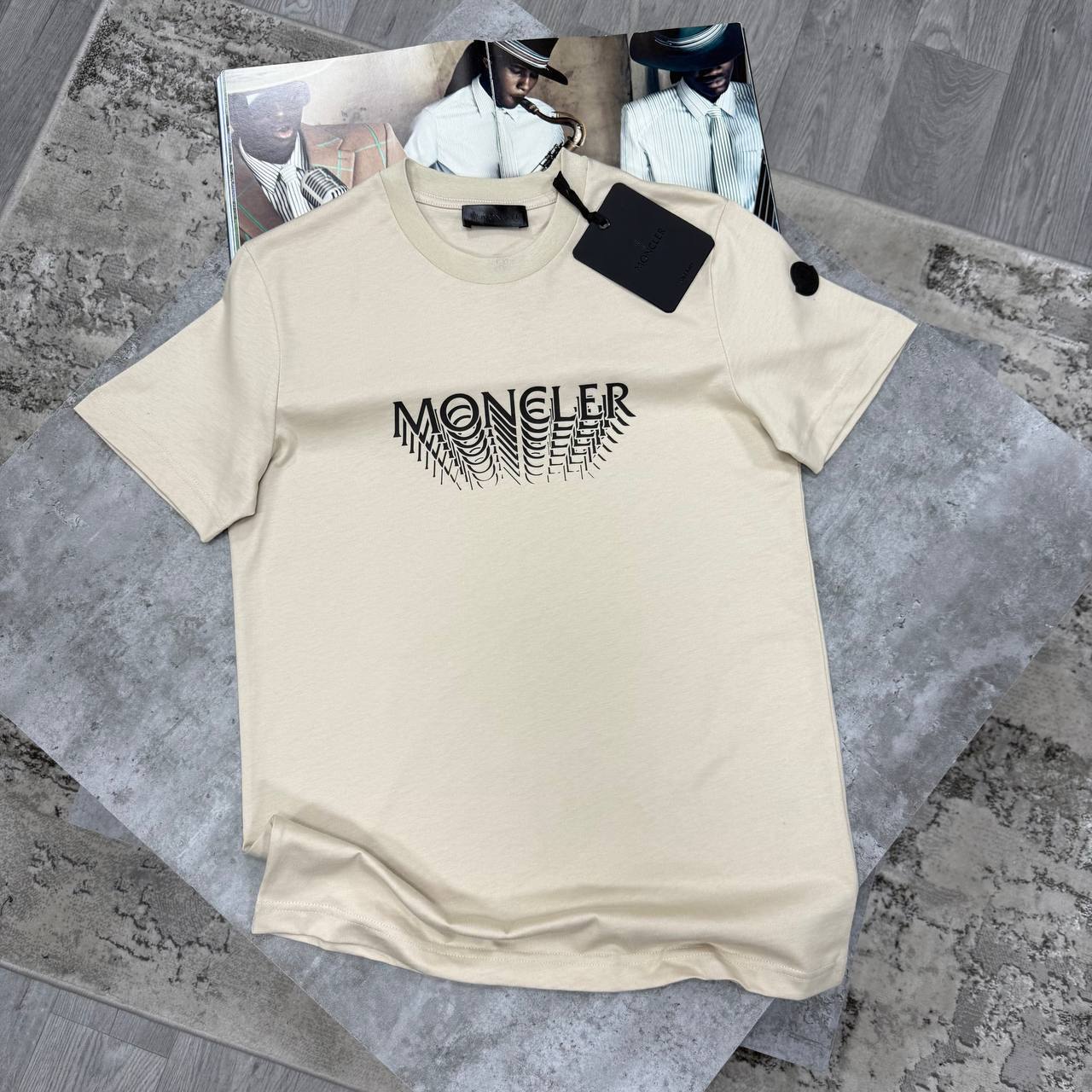 Moncler Optical Illusion Logo T-Shirt in Different Colour Men's Women's Reps Sale UK Best Quality Replica