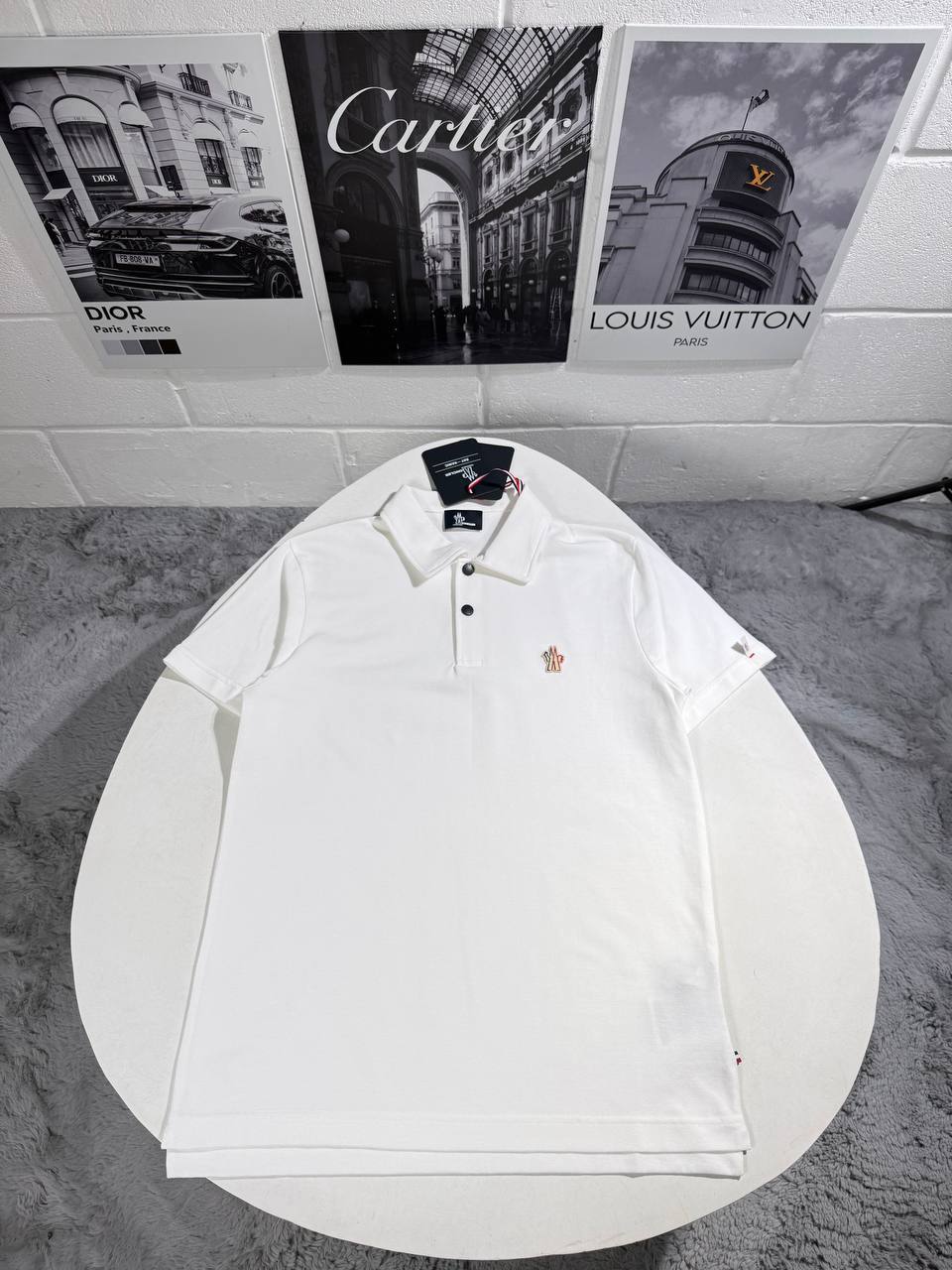 Moncler Classic Slim Fit Short Sleeve Polo Top Shirt in Different Colors Reps UK Best Sale Quality AAA Replica