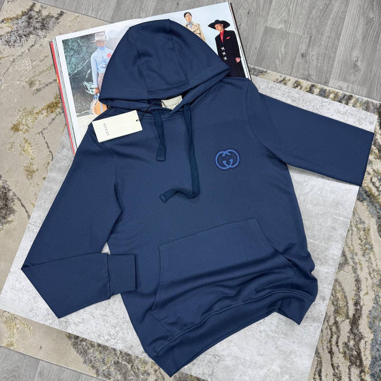 Gucci Interlocking G-Patch Oversized Pullover Men's Women's Hoodie in Different Colors Reps UK Best Quality AAA Replica