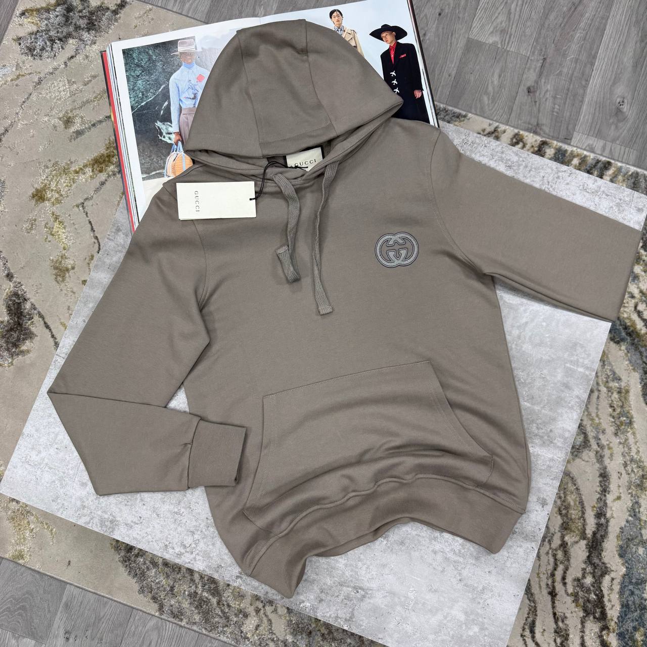 Gucci Interlocking G-Patch Oversized Pullover Men's Women's Hoodie in Different Colors Reps UK Best Quality AAA Replica
