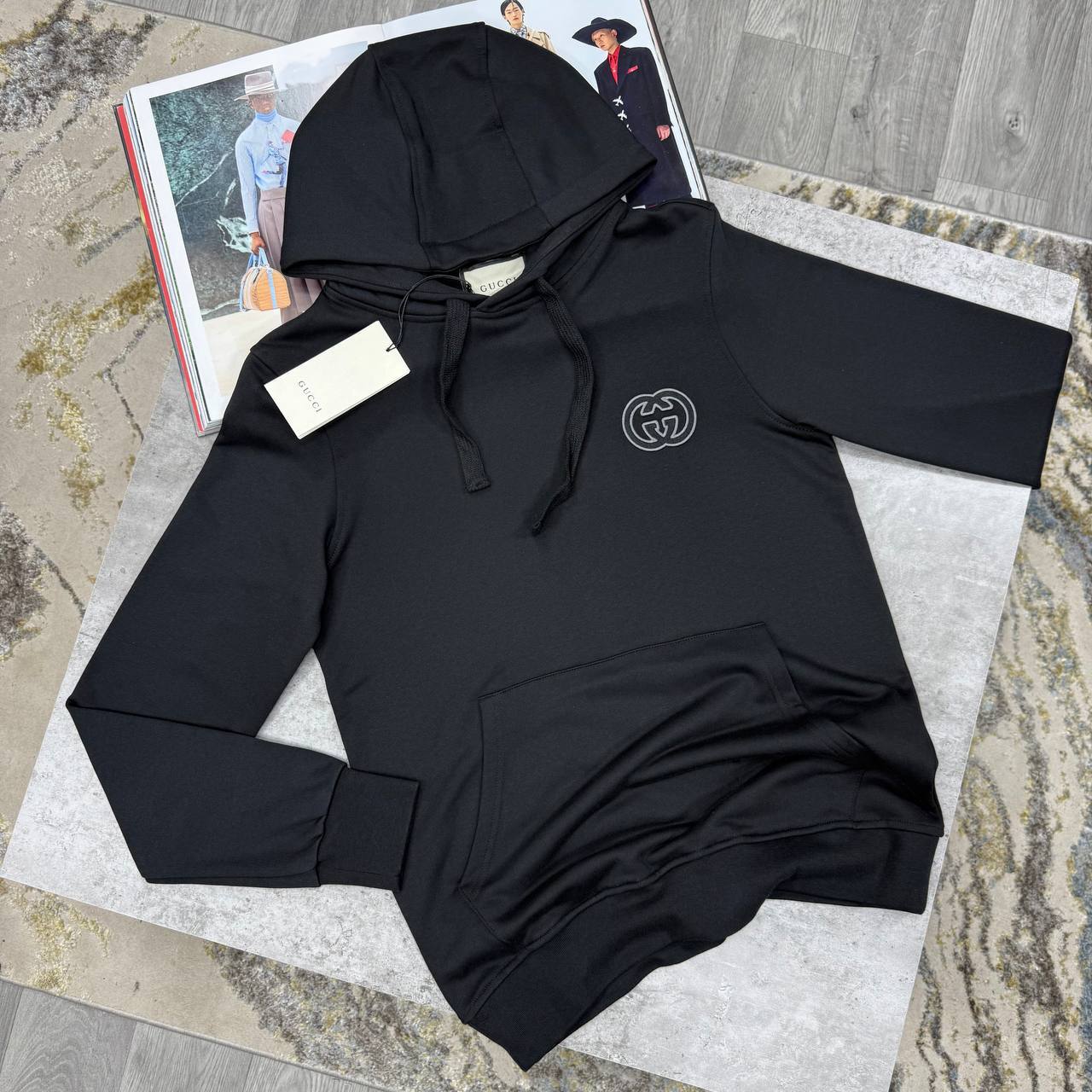 Gucci Interlocking G-Patch Oversized Pullover Men's Women's Hoodie in Different Colors Reps UK Best Quality AAA Replica