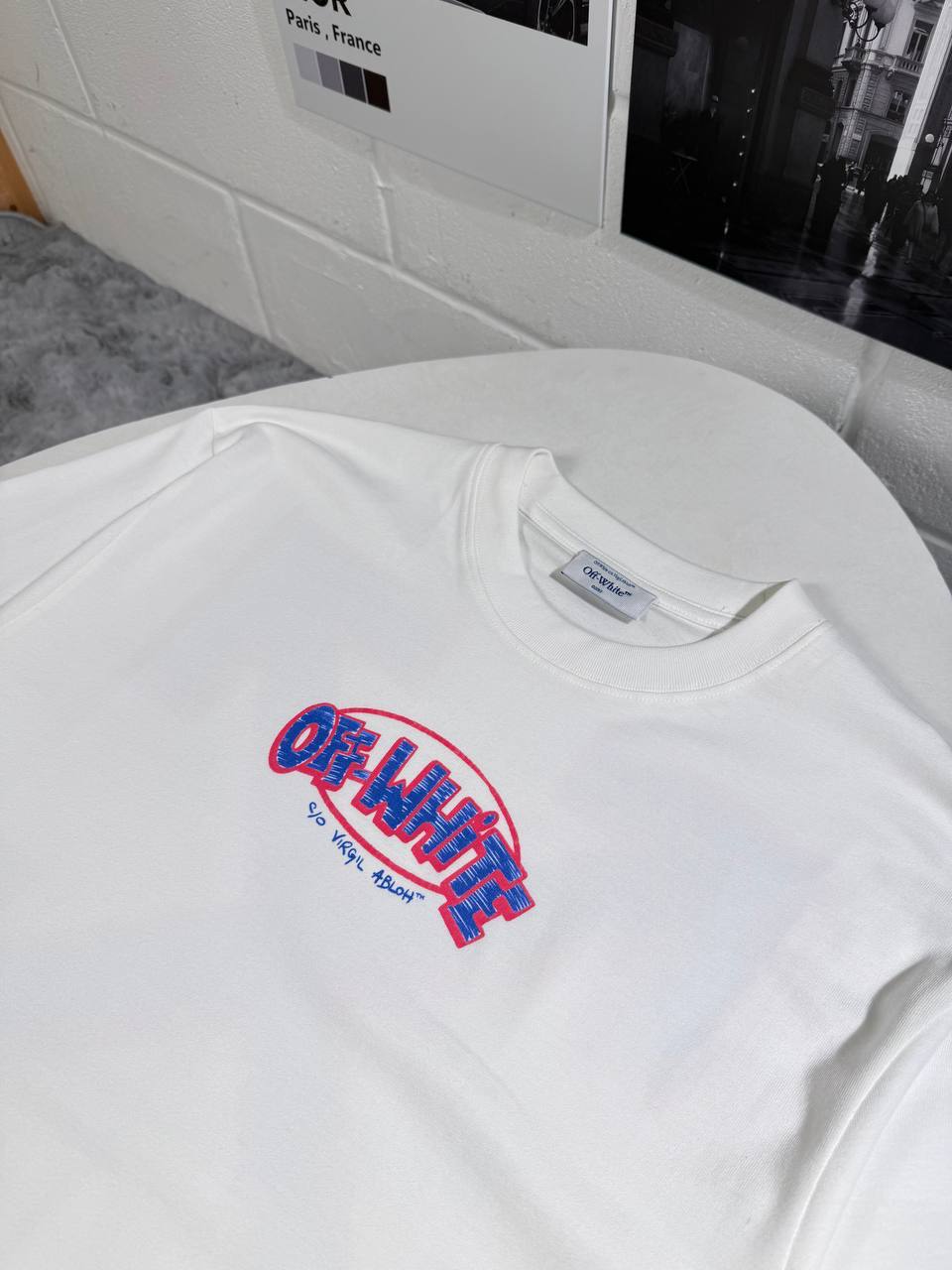 Off-White Sketch Arrow Skate Men's Women's T-Shirts in Different Colors Reps UK Best Quality AAA Replica