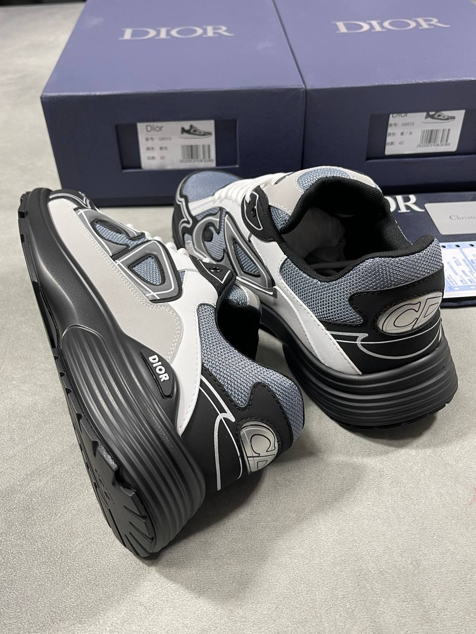 Dior B30 'Blue Grey Black' Men's Trainers Reps Sale UK Best Quality AAA Replica