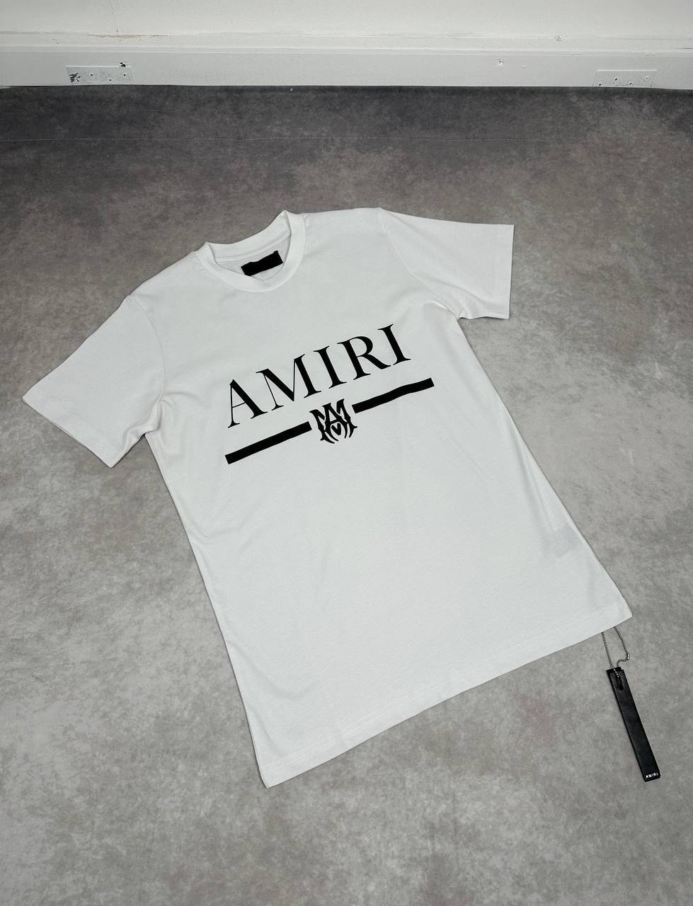 Amiri Ma Bar Cotton Men's Women's T-Shirts in White Color Reps UK Best Quality AAA Replica