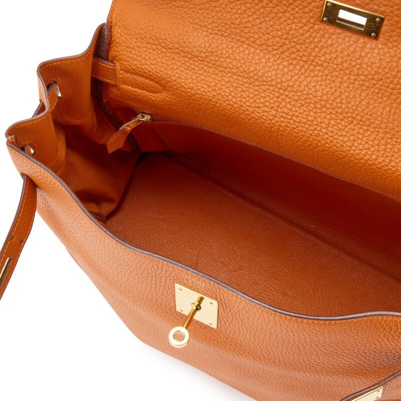 Potiron Togo Kelly Retourne 35 Gold Hardware, 2006 - Crowned Bag