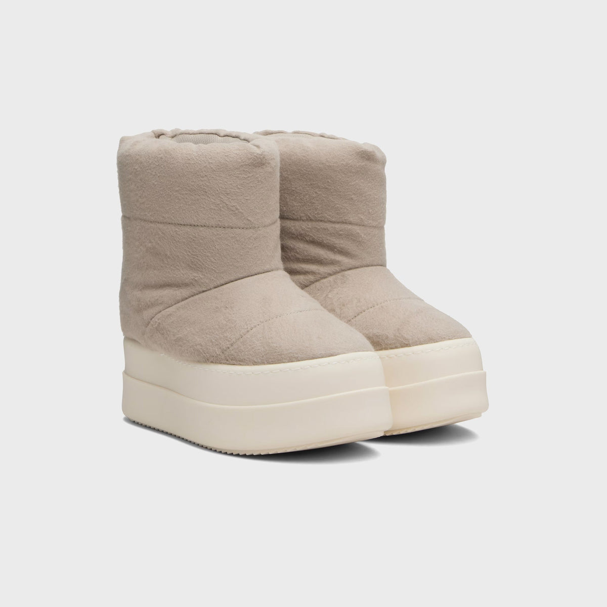 Rick Owens WMNS DRKSHDW Taupe Concordians Mega Bumper Low Lunar Boots Rick Owens