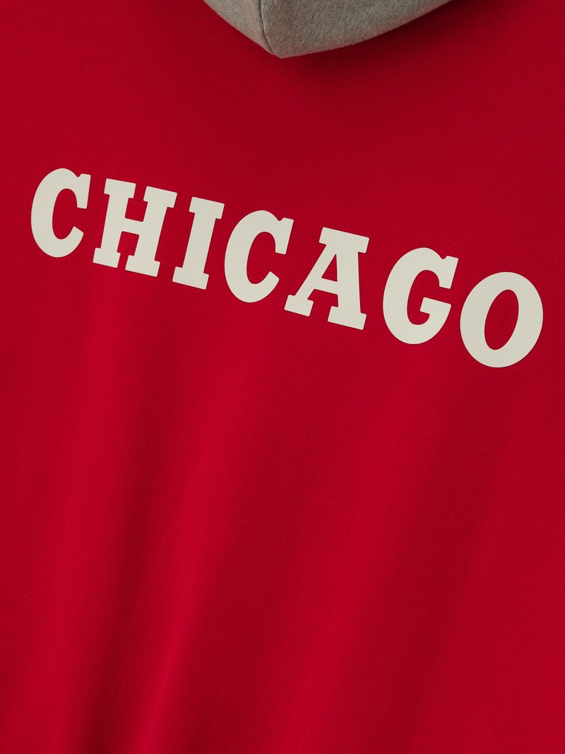 Fear of God Essentials Bulls Sport Hoodie Red Grey BagAg