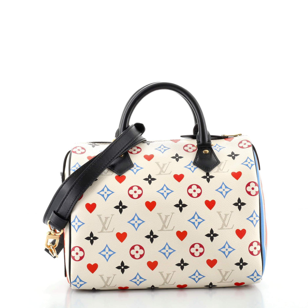 Speedy Bandouliere Bag Limited Edition Game On Multicolor Monogram 25 - Crowned Bag