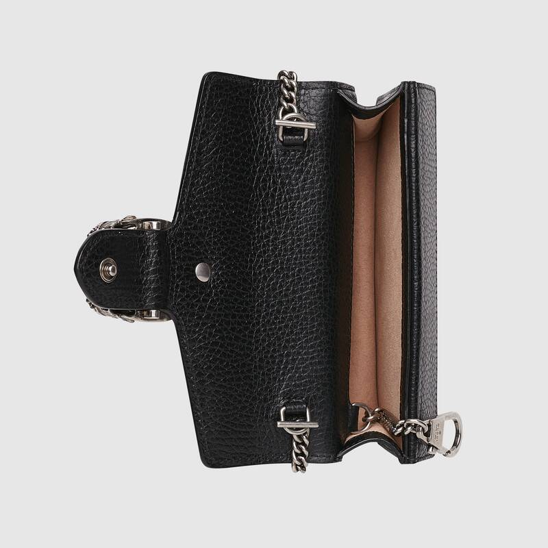 Gucci Dionysus Super Mini Black Leather Bag Gucci