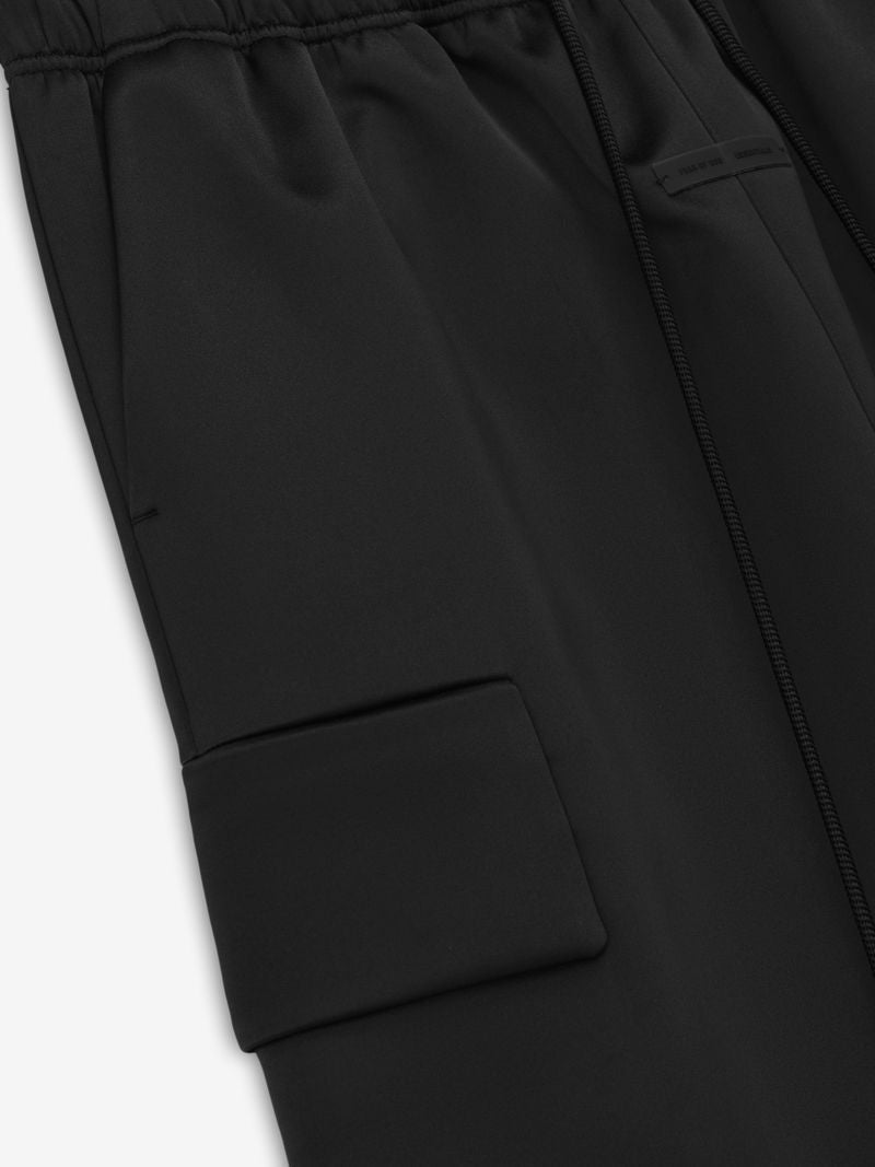 Fear of God Essentials Bonded Satin Wide Leg Field Pant Olive Green BagAg
