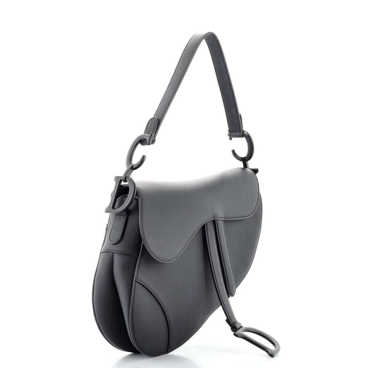Ultra Matte Saddle Handbag Leather Medium - Crowned Bag