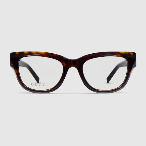 Geometric optical frame - brown tortoiseshell