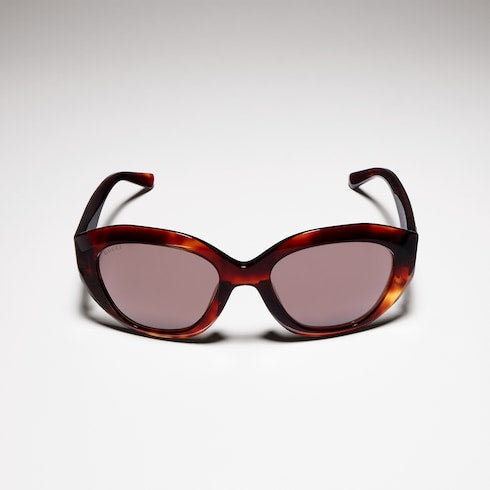 Geometric-frame sunglasses - brown tortoiseshell