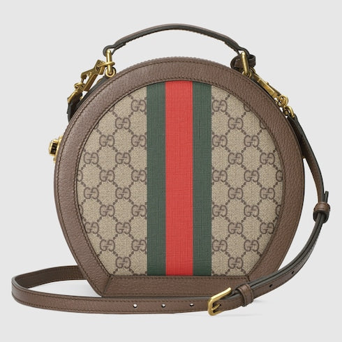 Gucci Savoy mini rigid hat box - beige and ebony Supreme