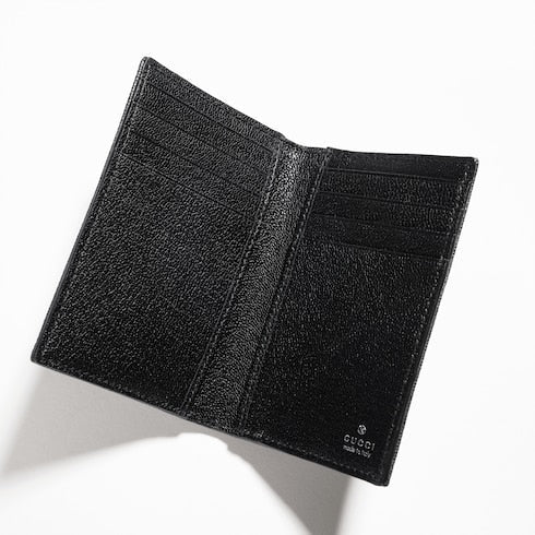 Gucci Essence Classic card case - black GG canvas