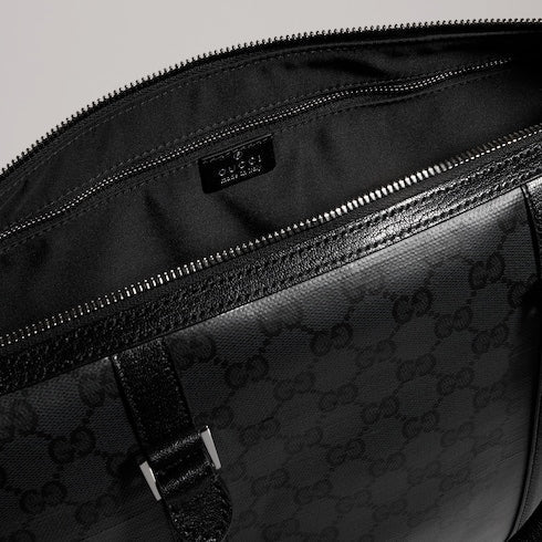 Gucci Essence Classic medium briefcase - black GG canvas
