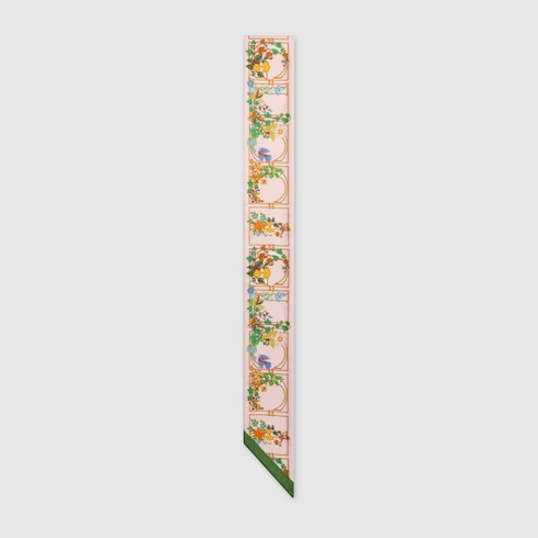 Printed silk twill ribbon - multicolor
