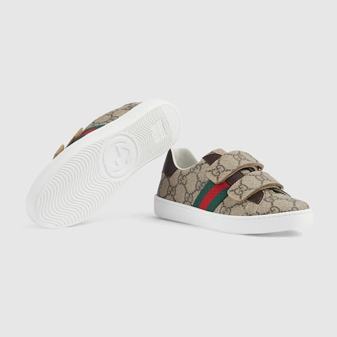Children's Ace sneaker - beige and ebony GG Supreme
