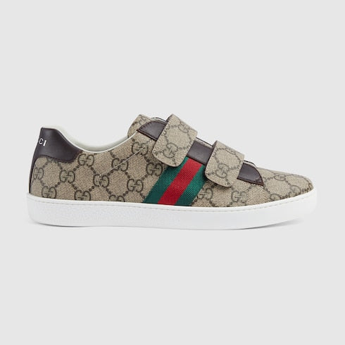Teen Ace sneaker - beige and ebony GG Supreme